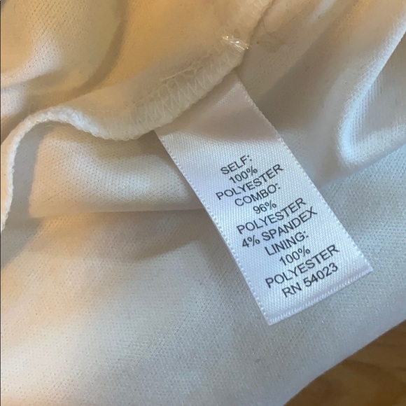 White and silver lined mesh sequin mini skirt - Picture 6 of 9